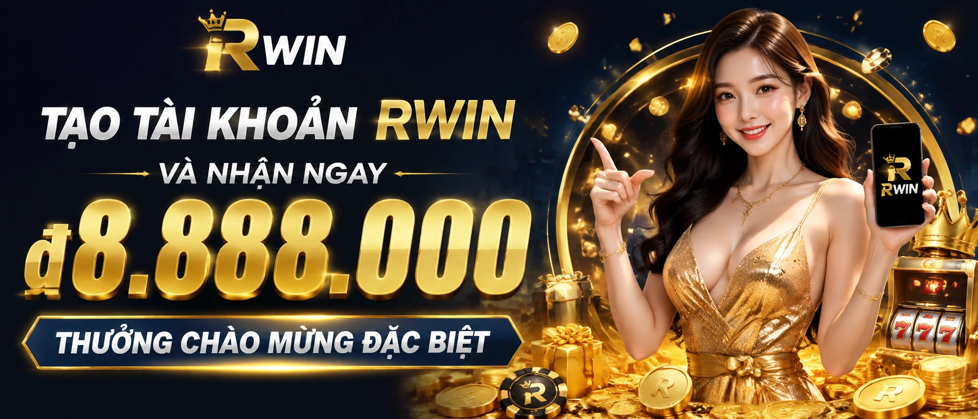 Giao diện di động rwin.com.vc