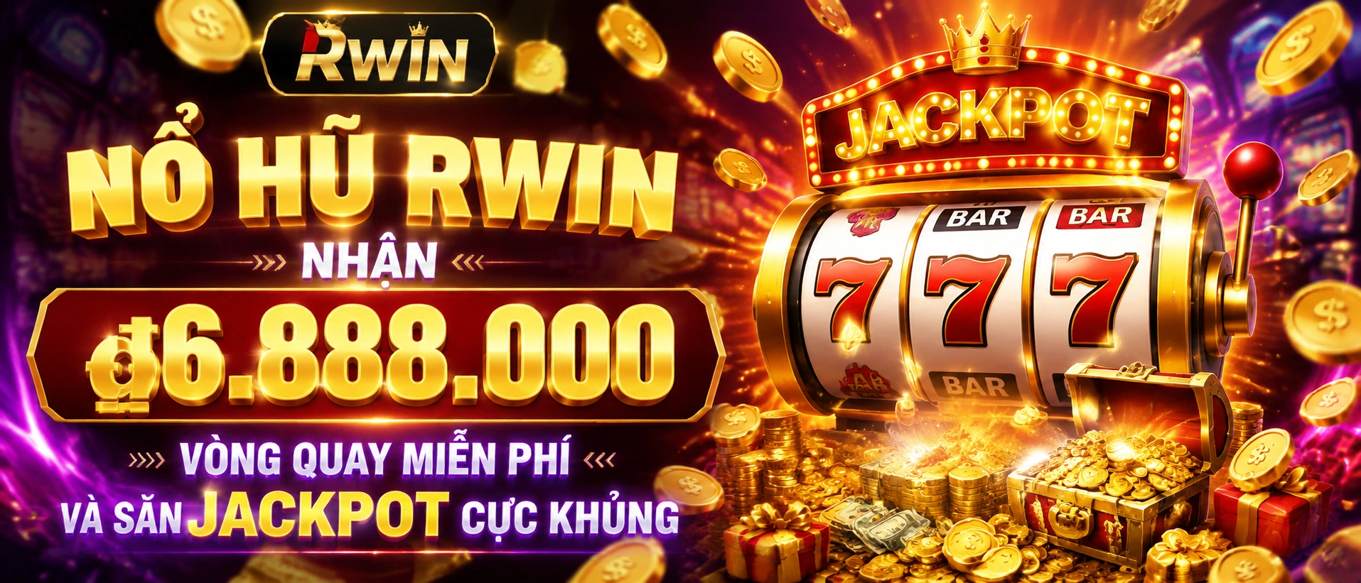 Ảnh minh họa danh mục slot game và jackpot game rwin