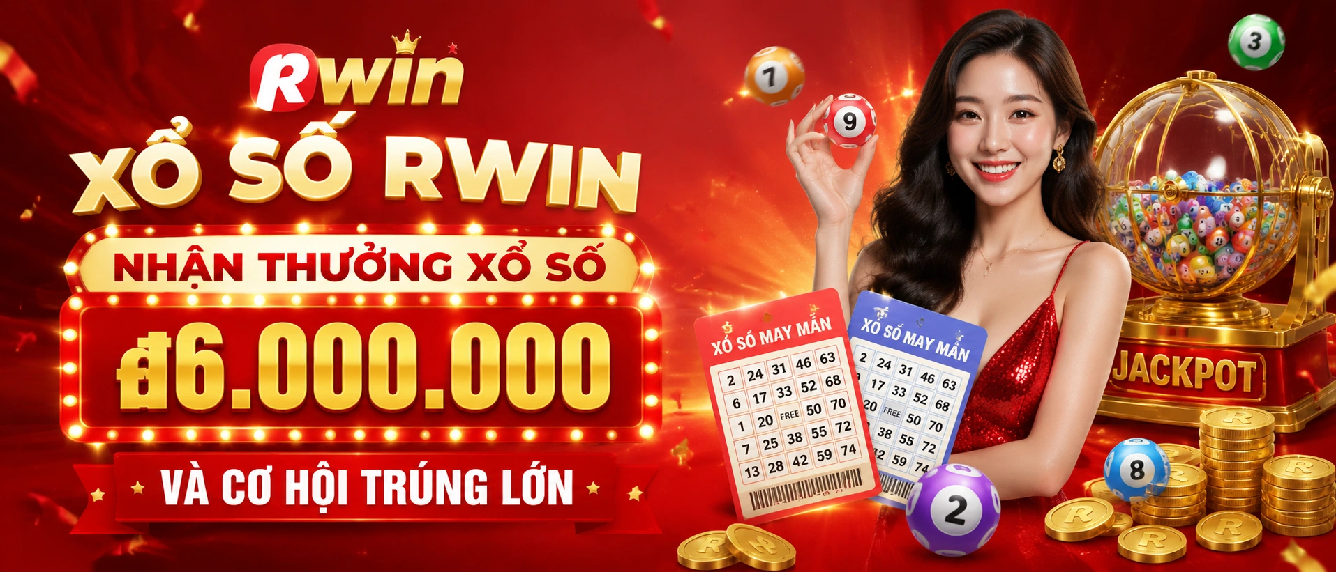 Giao diện Xổ Số RWIN cho tra cứu kết quả